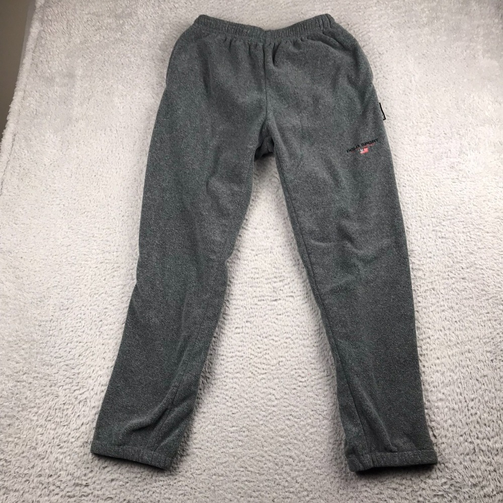 Vintage Polo Sport Ralph Lauren Fleece Sweatpants Mens M (28x29) Gray Jogger